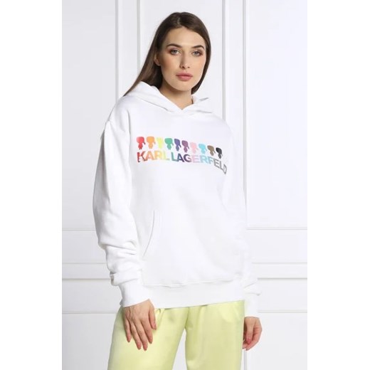 Bluza damska Karl Lagerfeld biała młodzieżowa