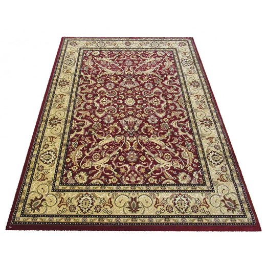 Czerwony zdobiony dywan w stylu vintage Hazi Profeos One Size Edinos.pl
