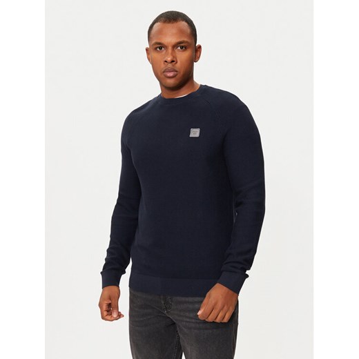 s.Oliver Sweter 2150196 Granatowy Regular Fit ze sklepu MODIVO w kategorii Swetry męskie - zdjęcie 182737998