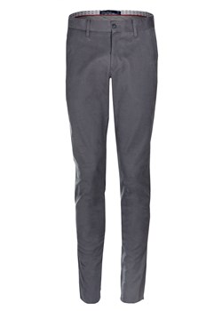 Spodnie Szare Męskie, Casualowe, Chinosy z Elastanem, Zwężana Nogawka -QUICKSIDE SPQUICK130983szare ze sklepu JegoSzafa.pl w kategorii Spodnie męskie - zdjęcie 129634279