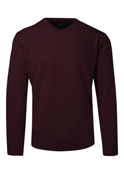Sweter Bordowy Wełniany w Serek, V-neck, Męski, Cienki -HOVARD SWKOWhvrd501vBORDO ze sklepu JegoSzafa.pl w kategorii Swetry męskie - zdjęcie 133092955