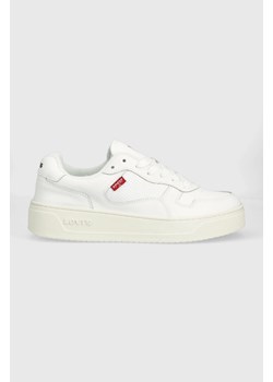 Levi&apos;s sneakersy skórzane Glide S kolor biały D7522.0001 ze sklepu ANSWEAR.com w kategorii Buty sportowe damskie - zdjęcie 150853598