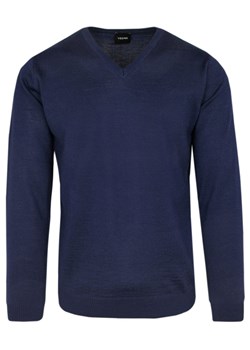 Sweter w Serek (szpic) - Marka Vesari (Vistula) - Granatowy SWKOWVSRlx7507granatV ze sklepu JegoSzafa.pl w kategorii Swetry męskie - zdjęcie 153186139
