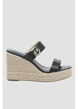 MICHAEL KORS Czarne sandały Lucinda Wedge, Rozmiar 38 ze sklepu outfit.pl w kategorii Sandały damskie - zdjęcie 171219188