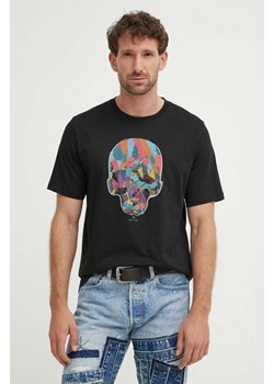 PS Paul Smith t-shirt bawełniany męski kolor czarny z nadrukiem M2R.011R.NP4689 ze sklepu ANSWEAR.com w kategorii T-shirty męskie - zdjęcie 173633937