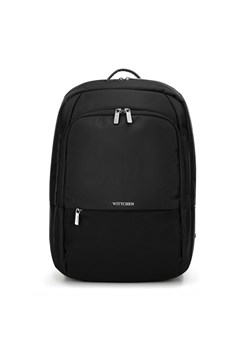 Plecak do samolotu z kieszenią na laptopa czarny ze sklepu WITTCHEN w kategorii Plecaki - zdjęcie 175309429