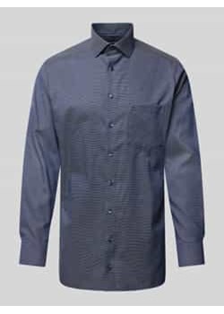 Koszula biznesowa o kroju regular fit z kołnierzykiem typu kent ze sklepu Peek&Cloppenburg  w kategorii Koszule męskie - zdjęcie 177838959