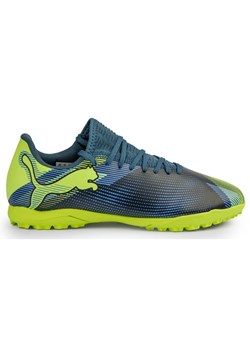 Buty piłkarskie Puma Future 7 Play Tt 107950 03 niebieskie ze sklepu ButyModne.pl w kategorii Buty sportowe dziecięce - zdjęcie 178400625