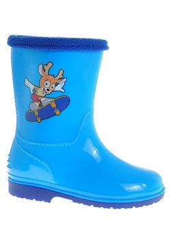 Kalosze dziecięce z ocieplaczem Błękitne /F7-1 10205 S393/ ze sklepu Pantofelek24.pl w kategorii Kalosze dziecięce - zdjęcie 179057157