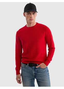 Sweter męski bawełniany czerwony Raidat 603 ze sklepu Big Star w kategorii Swetry męskie - zdjęcie 179543438