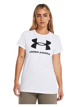 Under Armour Koszulka &quot;Sportstyle&quot; w kolorze białym ze sklepu Limango Polska w kategorii Bluzki damskie - zdjęcie 179765997