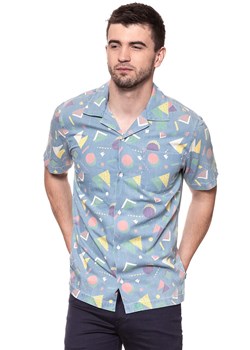 KOSZULA MĘSKA KRÓTKI RĘKAW WRANGLER SS RESORT SHIRT LIGHT INDIGO W59078S4E 112129664 ze sklepu YouNeedit.pl w kategorii Koszule męskie - zdjęcie 180301906