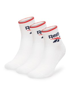Reebok Zestaw 3 par wysokich skarpet unisex R0362-SS24 (3-pack) Biały ze sklepu MODIVO w kategorii Skarpetki damskie - zdjęcie 182630826