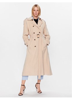 Bruuns Bazaar Trencz Adelen BBW3284 Beżowy Regular Fit ze sklepu MODIVO w kategorii Płaszcze damskie - zdjęcie 182744935