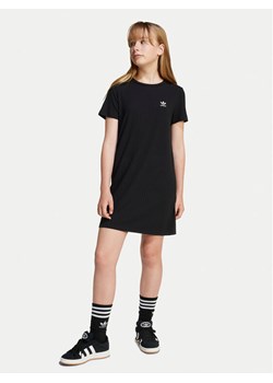 adidas Sukienka codzienna Ribbed JC8429 Czarny Regular Fit - id: 0000304813115 - marki adidas - 183551396 adidas Sukienka codzienna Ribbed JC8429 Czarny Regular Fit ze sklepu MODIVO w kategorii Sukienki dziewczęce - zdjęcie 183551396